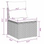 vidaXL Set Divano da Giardino da 10 Pezzi con Cuscini in Rattan Nero e Acacia