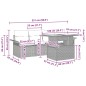 vidaXL Set di Divani da Giardino a 5 Pezzi con Cuscini Beige in Rattan Poly