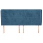 Testiera ad Orecchio Blu Scuro 163x23x118/128 cm in Velluto Testiera ad Orecchio Blu Scuro 163x23x118/128 cm in Velluto