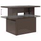 vidaXL Set di divani da giardino 8 pezzi con cuscini marroni in poly rattan