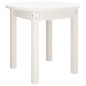 Tavolino da Salotto Bianco Ø 45x40 cm in Legno Massello di Pino Tavolino da Salotto Bianco Ø 45x40 cm in Legno Massello di Pino