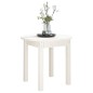 Tavolino da Salotto Bianco Ø 45x40 cm in Legno Massello di Pino Tavolino da Salotto Bianco Ø 45x40 cm in Legno Massello di Pino