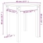 Tavolino da Salotto Bianco Ø 45x40 cm in Legno Massello di Pino Tavolino da Salotto Bianco Ø 45x40 cm in Legno Massello di Pino