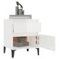 Comodini 2 pz in Bianco Lucido 40x35x50 cm Comodini 2 pz in Bianco Lucido 40x35x50 cm