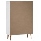 Libreria MOLDE Bianca 90x35x133,5 cm in Legno Massello di Pino Libreria MOLDE Bianca 90x35x133,5 cm in Legno Massello di Pino