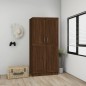 Armadio Rovere Marrone 82,5x51,5x180 cm in Legno Multistrato Armadio Rovere Marrone 82,5x51,5x180 cm in Legno Multistrato