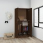 Armadio Rovere Marrone 82,5x51,5x180 cm in Legno Multistrato Armadio Rovere Marrone 82,5x51,5x180 cm in Legno Multistrato