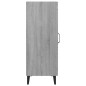 Credenza Grigio Sonoma 34,5x34x90 cm in Legno Multistrato Credenza Grigio Sonoma 34,5x34x90 cm in Legno Multistrato