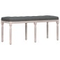 Panca Grigio Scuro 110x40x49 cm in Tessuto Panca Grigio Scuro 110x40x49 cm in Tessuto