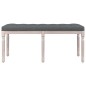Panca Grigio Scuro 110x40x49 cm in Tessuto Panca Grigio Scuro 110x40x49 cm in Tessuto