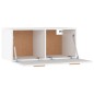 Armadietto a Muro Bianco 80x35x36,5 cm in Legno Multistrato Armadietto a Muro Bianco 80x35x36,5 cm in Legno Multistrato