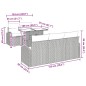 vidaXL Set da Giardino 6 Pezzi con Cuscini Grigio Chiaro in Poly Rattan