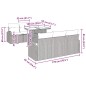 vidaXL Set da Giardino 7 Pezzi con Cuscini - Grigio in Rattan Sintetico