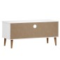 Mobile TV MOLDE Bianca 106x40x49 cm in Legno Massello di Pino Mobile TV MOLDE Bianca 106x40x49 cm in Legno Massello di Pino