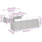 vidaXL Set giardino rattan sintetico 8 pezzi con cuscini beige