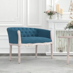 Panca Blu 98x56x69 cm in Velluto