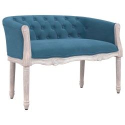 Panca Blu 98x56x69 cm in Velluto