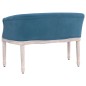 Panca Blu 98x56x69 cm in Velluto