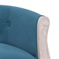 Panca Blu 98x56x69 cm in Velluto