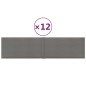 Pannelli Murali 12 pz Grigio Chiaro 60x15 cm Tessuto 1,08 m² Pannelli Murali 12 pz Grigio Chiaro 60x15 cm Tessuto 1,08 m²