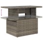 vidaXL Set di divani da giardino 7 pezzi con cuscini grigi in rattan sintetico