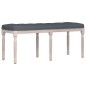 Panca Grigio Scuro 110x40x49 cm in Velluto Panca Grigio Scuro 110x40x49 cm in Velluto