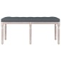 Panca Grigio Scuro 110x40x49 cm in Velluto Panca Grigio Scuro 110x40x49 cm in Velluto