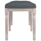 Panca Grigio Scuro 110x40x49 cm in Velluto Panca Grigio Scuro 110x40x49 cm in Velluto