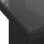 vidaXL Set di divani da giardino da 11 pezzi con cuscini in rattan sintetico nero