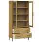 Libreria con Gambe Metallo Marrone 85x35x172,5 cm Massello OSLO Libreria con Gambe Metallo Marrone 85x35x172,5 cm Massello OSLO