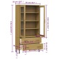 Libreria con Gambe Metallo Marrone 85x35x172,5 cm Massello OSLO Libreria con Gambe Metallo Marrone 85x35x172,5 cm Massello OSLO