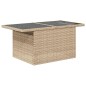 vidaXL Set di divani da giardino , 6 pezzi in rattan sintetico beige con cuscini.