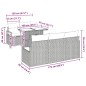 vidaXL Set Divano da Giardino con Cuscini - 6 Pezzi in Rattan Polietilene Grigio Chiaro