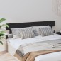 Testiera per Letto Nera 204x3x81 cm in Legno Massello di Pino Testiera per Letto Nera 204x3x81 cm in Legno Massello di Pino