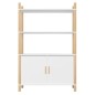 Credenza Bianca 80x40x121 cm in Legno Multistrato Credenza Bianca 80x40x121 cm in Legno Multistrato