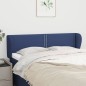 Testiera ad Orecchio Blu 147x23x78/88cm in Tessuto Testiera ad Orecchio Blu 147x23x78/88cm in Tessuto