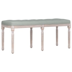 Panca Grigio Chiaro 110x40x49 cm in Velluto