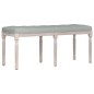 Panca Grigio Chiaro 110x40x49 cm in Velluto Panca Grigio Chiaro 110x40x49 cm in Velluto
