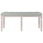 Panca Grigio Chiaro 110x40x49 cm in Velluto Panca Grigio Chiaro 110x40x49 cm in Velluto