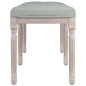 Panca Grigio Chiaro 110x40x49 cm in Velluto Panca Grigio Chiaro 110x40x49 cm in Velluto