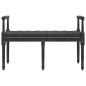 Panca Nera 110x40x70 cm in Velluto Panca Nera 110x40x70 cm in Velluto