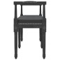 Panca Nera 110x40x70 cm in Velluto Panca Nera 110x40x70 cm in Velluto