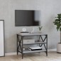 Mobile Porta TV Grigio Sonoma 60x40x50 cm in Legno Multistrato Mobile Porta TV Grigio Sonoma 60x40x50 cm in Legno Multistrato