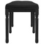 Panca Nera 110x40x49 cm in Velluto Panca Nera 110x40x49 cm in Velluto