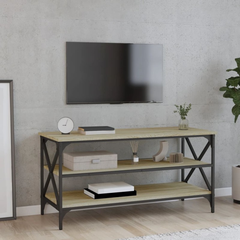 vidaXL Mobile Porta TV Rovere Sonoma 100x40x50 cm in Legno Multistrato vidaXL Mobile Porta TV Rovere Sonoma 100x40x50 cm in Legno Multistrato