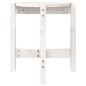 Tavolino da Salotto Bianco Ø 42,5x45 cm Legno Massello di Pino Tavolino da Salotto Bianco Ø 42,5x45 cm Legno Massello di Pino