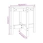 Tavolino da Salotto Bianco Ø 42,5x45 cm Legno Massello di Pino Tavolino da Salotto Bianco Ø 42,5x45 cm Legno Massello di Pino