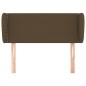 Testiera ad Orecchio Marrone Scuro 83x23x78/88 cm in Tessuto Testiera ad Orecchio Marrone Scuro 83x23x78/88 cm in Tessuto