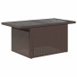 vidaXL Set di divani da giardino 7 pezzi in rattan sintetico marrone con cuscini