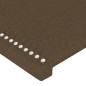 Testiera ad Orecchio Marrone Scuro 83x23x78/88 cm in Tessuto Testiera ad Orecchio Marrone Scuro 83x23x78/88 cm in Tessuto